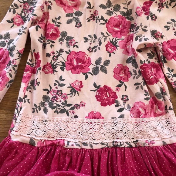 Naartjie Floral Pink Hooded Dress - Picture 4 of 7